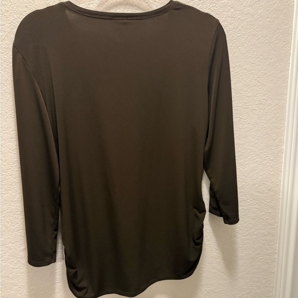 Chico's Black Long Sleeve Top with Colorful Embellishments size 2X - Picture 6 of 7